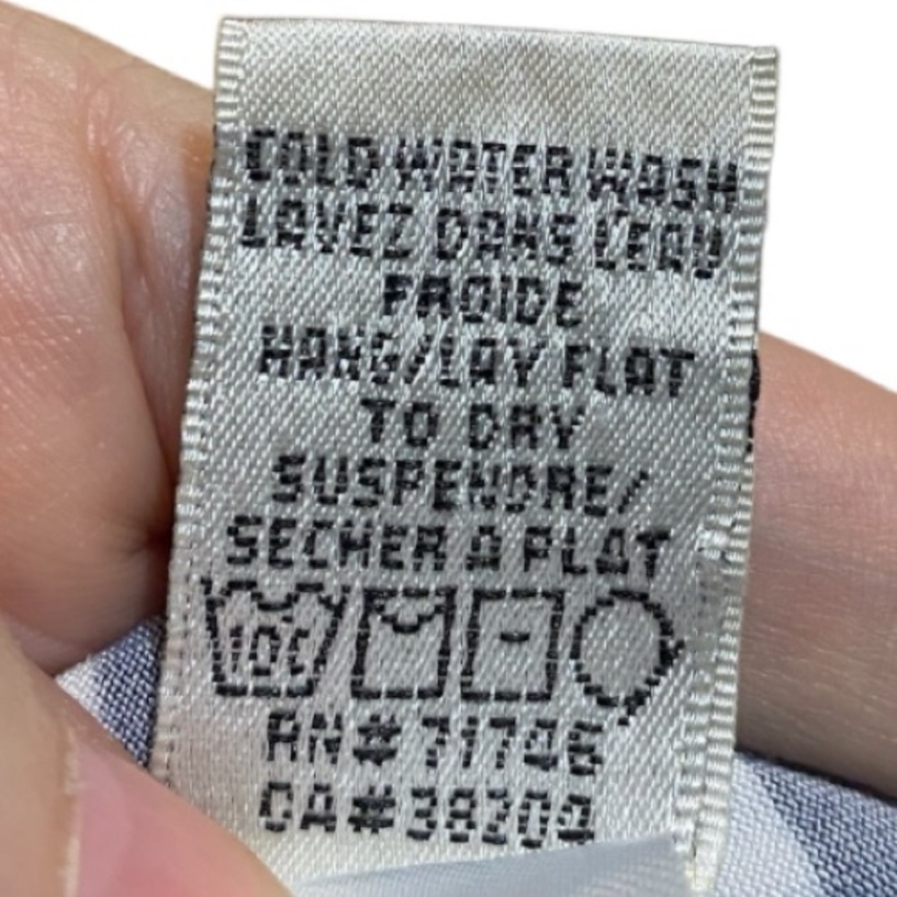 Sport Haley Navy and White Striped Long Sleeve Tee with Pink Zipper size L - Picture 6 of 8